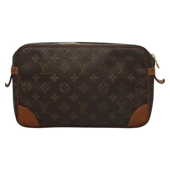 LOUIS VUITTON Monogram Compiegne 28 Clutch Bag M51845 LV Auth th5799 - Picture 3 of 16